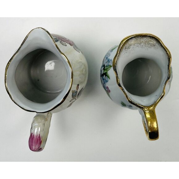 VTG 4pc Lot Ceramic Handpainted Miniature PITCHERS & BOWL Lefton Toyo Watkin - Picture 5 of 12